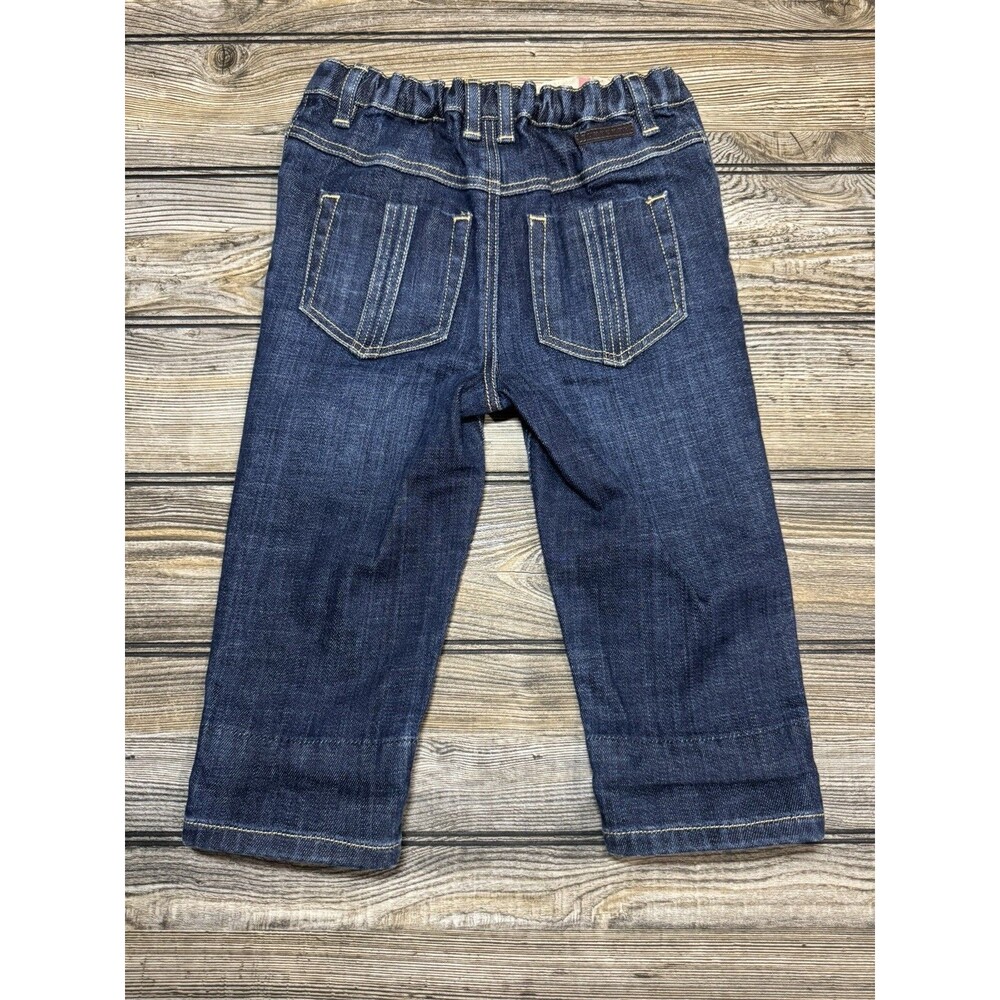 Boys Burberry Cuff Print Jeans 18 Months - Picture 4 of 12